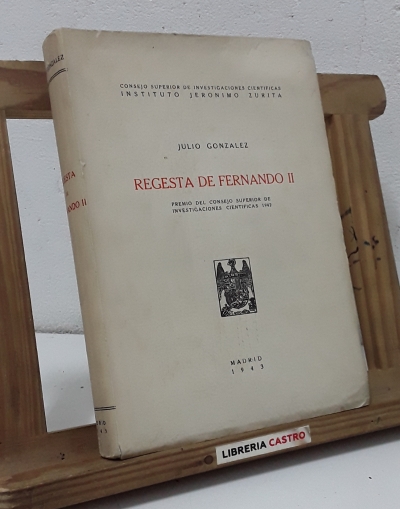 Regesta de Fernando II - Julio González.