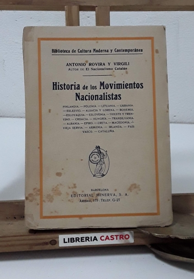Historia de los movimientos nacionalistas - Antoni Rovira i Virgili
