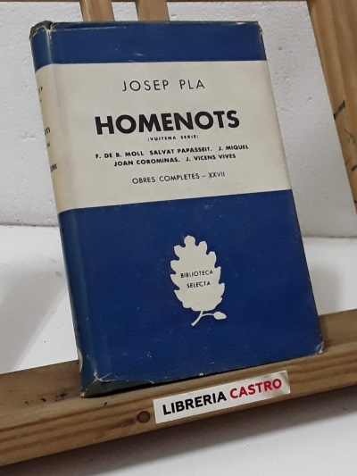 Homenots. Obres Completes XXVII - Josep Pla