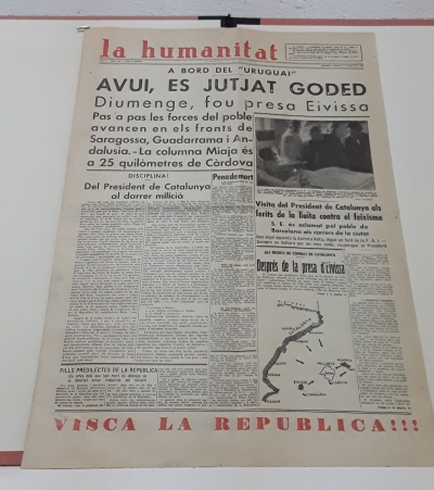 La Humanitat (diari, any V, núm 1391, dimarts 11 d´agost 1936) - Varios