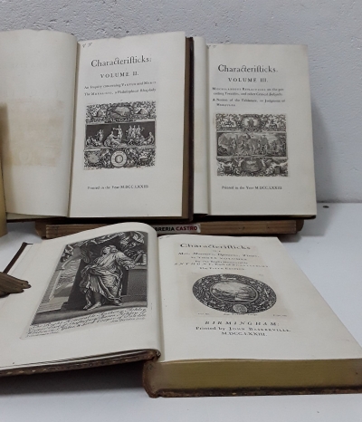 Characterifticks of Men, Manners, Opinions, Times In Three Volumes - Anthony Asle, Earl of Shaftesbury
