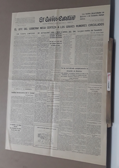 El Correo Catalán (dos números de 1934) - Varios