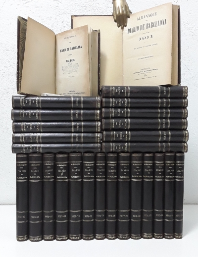 Almanaque del Diario de Barcelona. Del 1858 al 1912 (XXVII tomos) - Varios