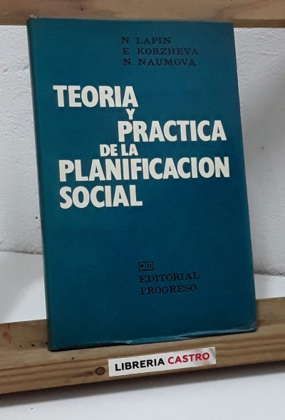 Teoría y práctica de la planificación social - Lapin, Korzheva y Naumova