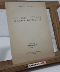 Los vericuetos de Martin Heidegger - Ramón Ceñal. S.J.