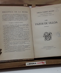 Los Pazos de Ulloa. Novela. Obras Completas, Tomo III - Condesa Emilia Pardo Bazán.