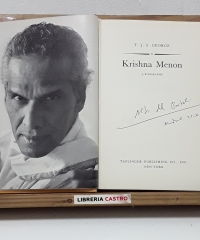 Krishna Menon. A biography - T.J.S. George.