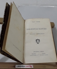 Disertaciones y juicios literarios - Juan Valera