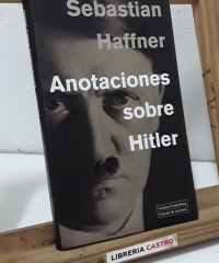 Anotaciones sobre Hitler - Sebastian Haffner.