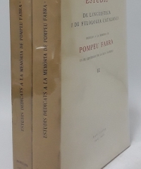 Estudis de lingüistica i de filologia catalanes (II volums) - Varios