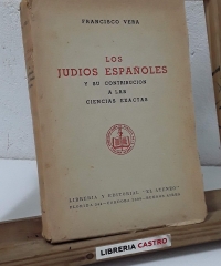 Los judíos españoles y su contribución a las ciencias exactas - Francisco Vera