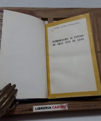 Introducción al estudio de Fray Luis de León (Dedicado) - Pedro Sainz Rodríguez.