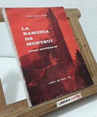 La Baronia de Montbuí. - Josep Badia i Moret.