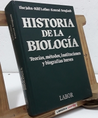 Historia de la Biología. Teorías, métodos, instituciones y biografías breves - Ilse Hahn. Rölf Lother y Konrad Senglaub