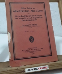 Offene briefe an Albert Einstein u Max v. Laue - Oskar Kraus